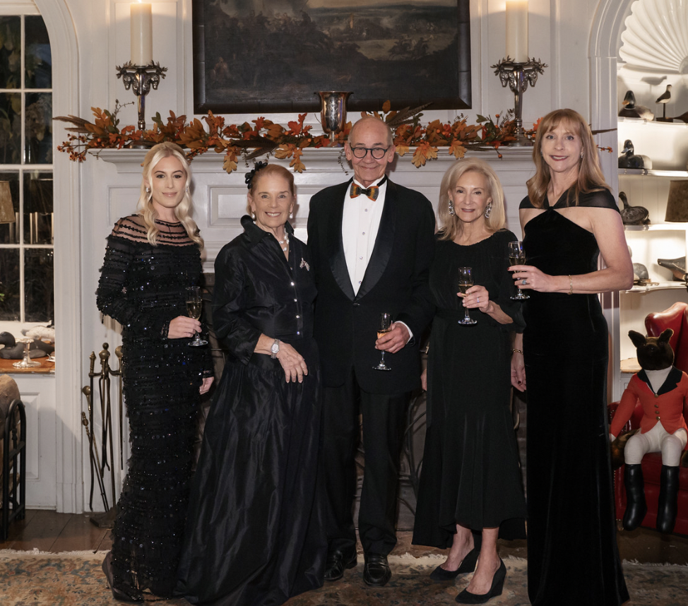 Meghan, Fernanda Kellogg & Vicki Salnicoff, Masters of the Hunt, with David Theiringer and KK.  Millbrook Hunt Ball 